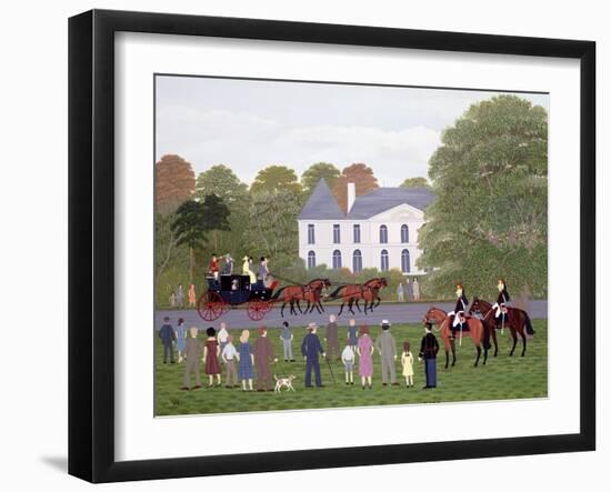 Les Drags - Longchamps and the Guard Republican-Vincent Haddelsey-Framed Giclee Print