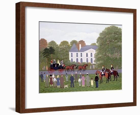 Les Drags - Longchamps and the Guard Republican-Vincent Haddelsey-Framed Giclee Print