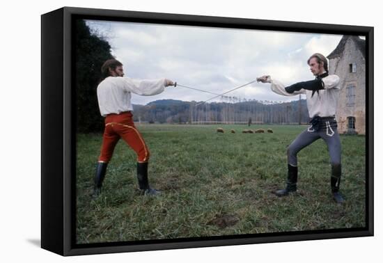 Les Duellistes THE DUELLISTS by RidleyScott with Harvey Keitel and Keith Carradine, 1977 (photo)-null-Framed Stretched Canvas