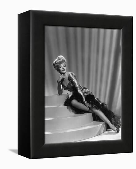 Les Ecumeurs THE SPOILERS by Ray Enright with Marlene Dietrich, 1942 (photo)-null-Framed Stretched Canvas