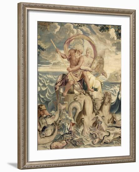 Les Eléments. L'eau. Le Char de Neptune-Charles Le Brun-Framed Giclee Print