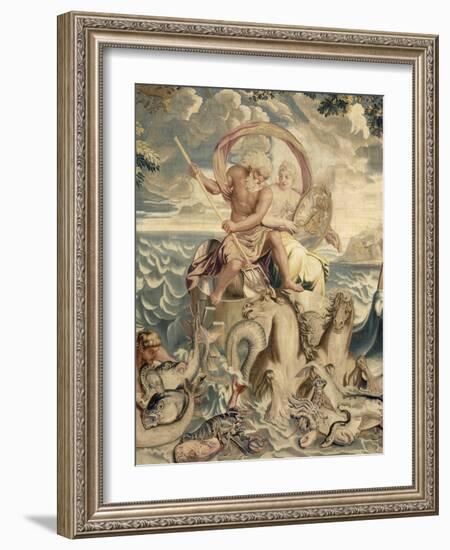 Les Eléments. L'eau. Le Char de Neptune-Charles Le Brun-Framed Giclee Print