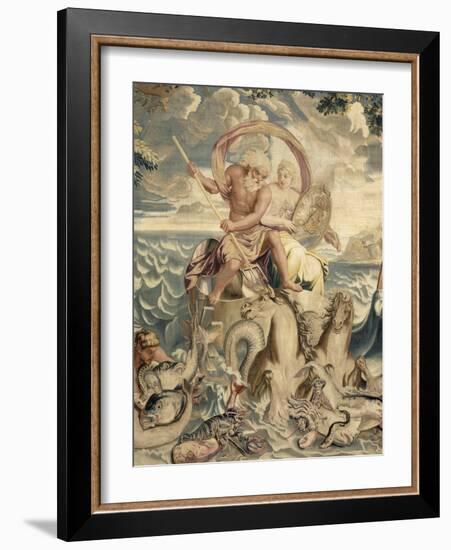 Les Eléments. L'eau. Le Char de Neptune-Charles Le Brun-Framed Giclee Print