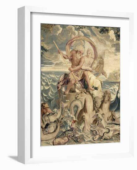 Les Eléments. L'eau. Le Char de Neptune-Charles Le Brun-Framed Giclee Print