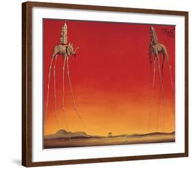 Les Eléphants-Salvador Dali-Framed Art Print