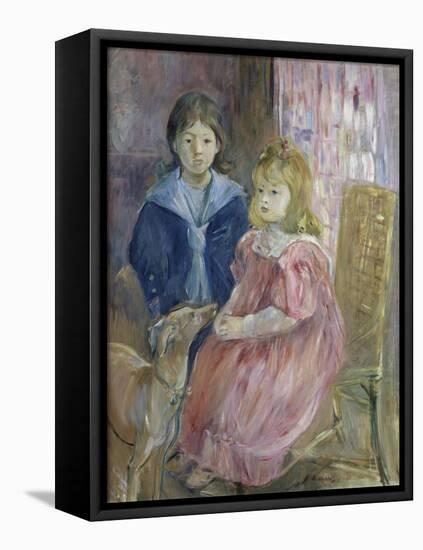 Les Enfants de Gabriel-Berthe Morisot-Framed Premier Image Canvas