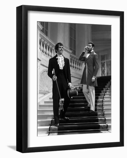 LES ENFANTS DU PARADIS directed by MarcelCarne with Marcel Herrand and Louis Salou, 1944 (b/w photo-null-Framed Photo