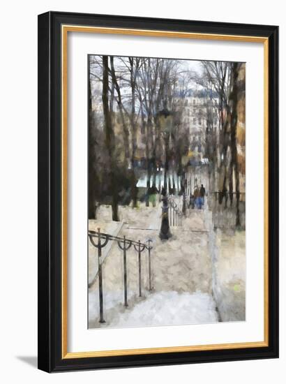 Les escaliers de Montmartre-Philippe Hugonnard-Framed Giclee Print