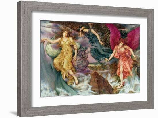 Les Esprits De La Tempete - the Storm Spirits , by De Morgan, Evelyn (1855-1919). Oil on Canvas, C.-Evelyn De Morgan-Framed Giclee Print