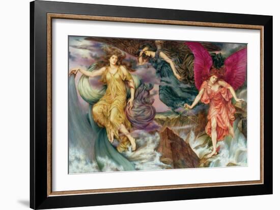 Les Esprits De La Tempete - the Storm Spirits , by De Morgan, Evelyn (1855-1919). Oil on Canvas, C.-Evelyn De Morgan-Framed Giclee Print