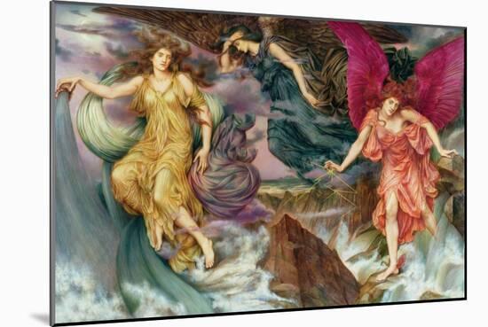 Les Esprits De La Tempete - the Storm Spirits , by De Morgan, Evelyn (1855-1919). Oil on Canvas, C.-Evelyn De Morgan-Mounted Giclee Print