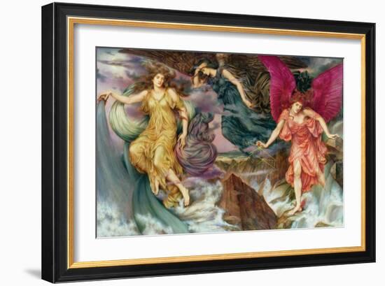 Les Esprits De La Tempete - the Storm Spirits , by De Morgan, Evelyn (1855-1919). Oil on Canvas, C.-Evelyn De Morgan-Framed Giclee Print