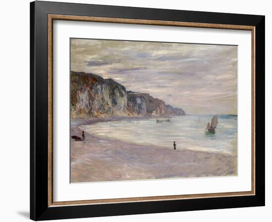 Les Falaises a Pourville, 1882-Claude Monet-Framed Giclee Print