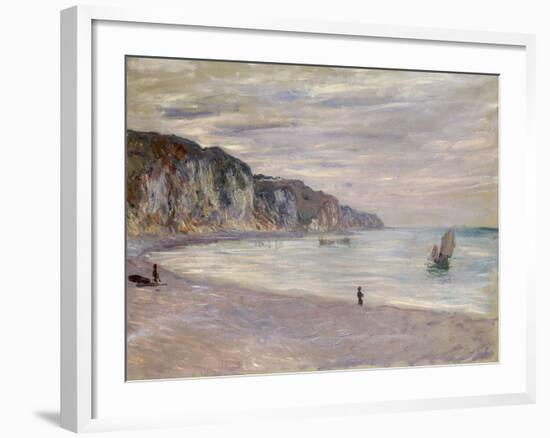 Les Falaises a Pourville, 1882-Claude Monet-Framed Giclee Print