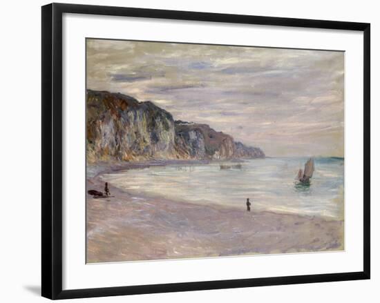 Les Falaises a Pourville, 1882-Claude Monet-Framed Giclee Print