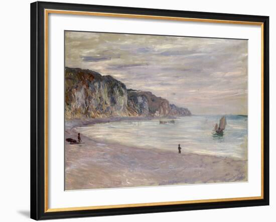 Les Falaises a Pourville, 1882-Claude Monet-Framed Giclee Print