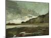 Les Falaises at Dieppe (Oil on Canvas)-Jacques-emile Blanche-Mounted Giclee Print