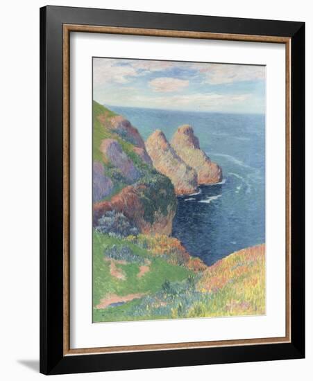 Les Falaises au Bord de la Mer, 1895-Henry Moret-Framed Giclee Print