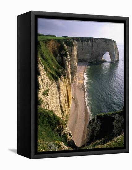 Les Falaises Cliffs-Christophe Boisvieux-Framed Premier Image Canvas