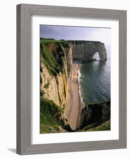 Les Falaises Cliffs-Christophe Boisvieux-Framed Photographic Print