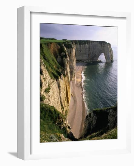 Les Falaises Cliffs-Christophe Boisvieux-Framed Photographic Print