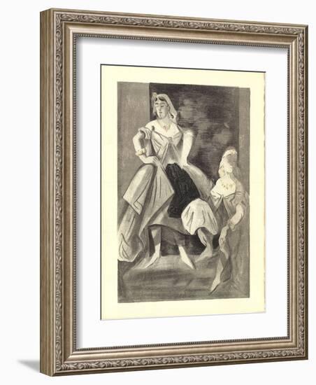 Les Femmes dans l'atelier-Lena Leclercq-Framed Collectable Print