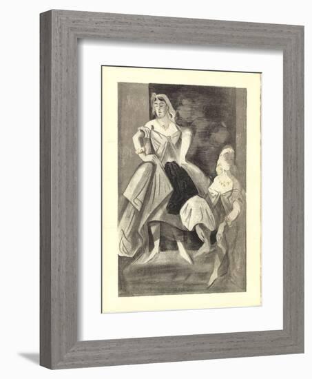 Les Femmes dans l'atelier-Lena Leclercq-Framed Collectable Print