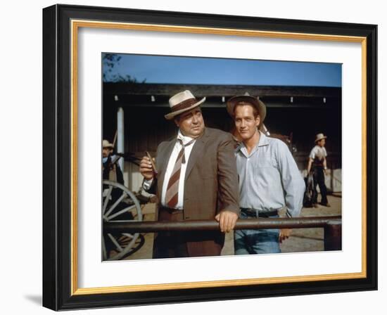 Les Feux by l'ete (The Long hot summer) by Martin Ritt with Orson Welles and Paul Newman, 1958 \r (-null-Framed Photo