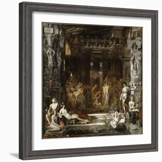 Les Filles de Thespius-Gustave Moreau-Framed Giclee Print