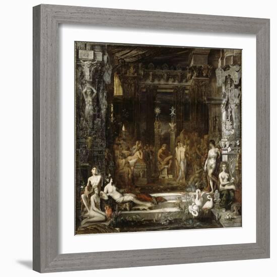 Les Filles de Thespius-Gustave Moreau-Framed Giclee Print