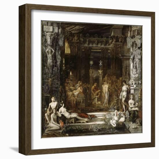 Les Filles de Thespius-Gustave Moreau-Framed Giclee Print