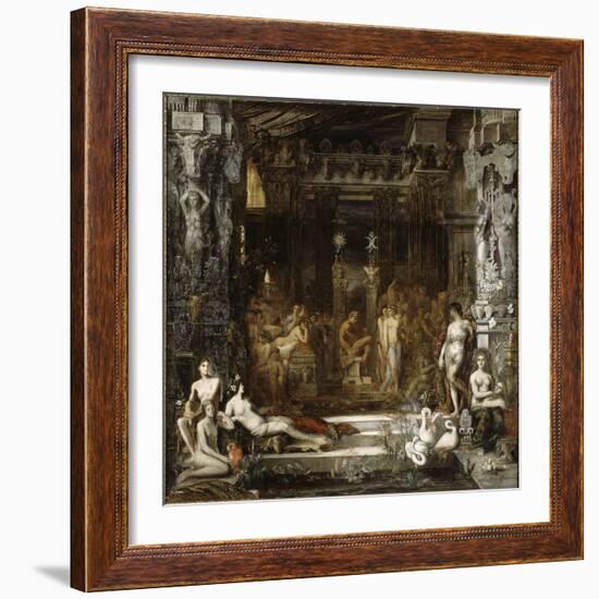 Les Filles de Thespius-Gustave Moreau-Framed Giclee Print