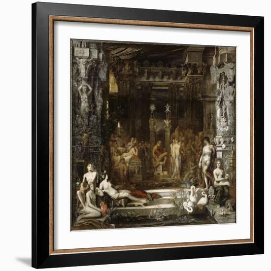 Les Filles de Thespius-Gustave Moreau-Framed Giclee Print