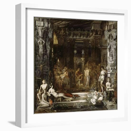 Les Filles de Thespius-Gustave Moreau-Framed Giclee Print