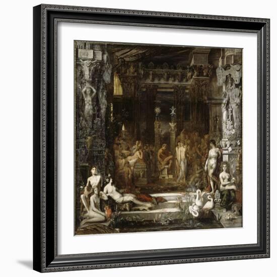 Les Filles de Thespius-Gustave Moreau-Framed Giclee Print