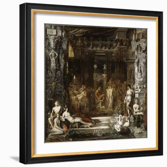 Les Filles de Thespius-Gustave Moreau-Framed Giclee Print