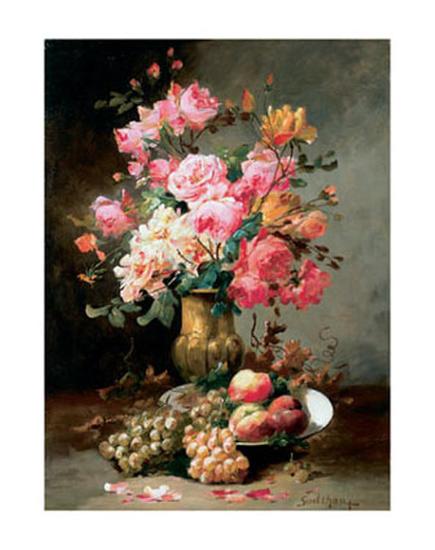 Les Fleurs At Fruits Dete Art Print By Alfred Godchaux Artcom
