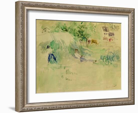 Les Foins a Bougival-Berthe Morisot-Framed Giclee Print