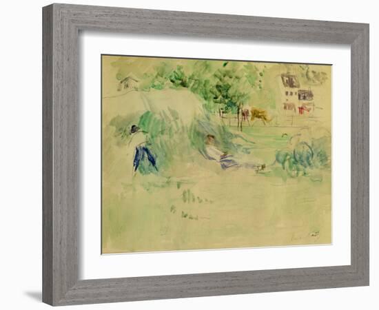 Les Foins a Bougival-Berthe Morisot-Framed Giclee Print