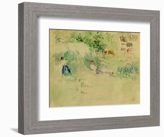 Les Foins a Bougival-Berthe Morisot-Framed Giclee Print