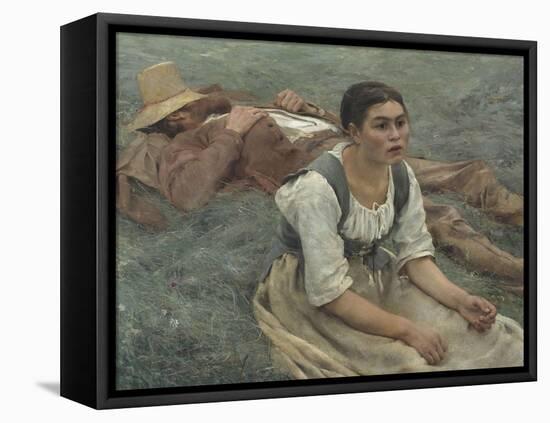 Les foins-Jules Bastien-Lepage-Framed Premier Image Canvas