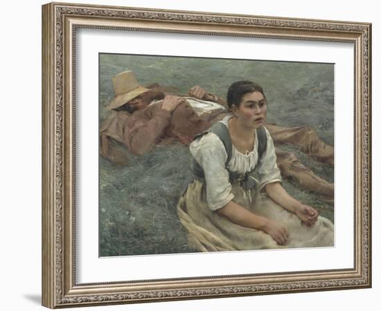 Les foins-Jules Bastien-Lepage-Framed Giclee Print