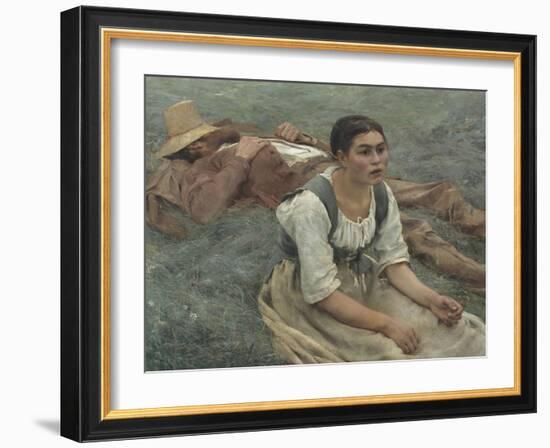 Les foins-Jules Bastien-Lepage-Framed Giclee Print