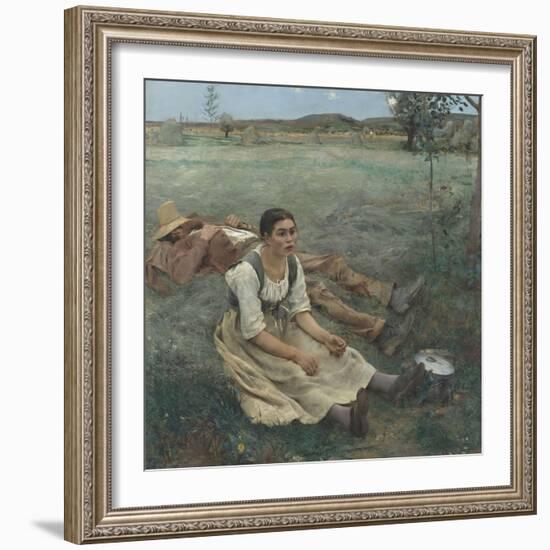 Les foins-Jules Bastien-Lepage-Framed Giclee Print