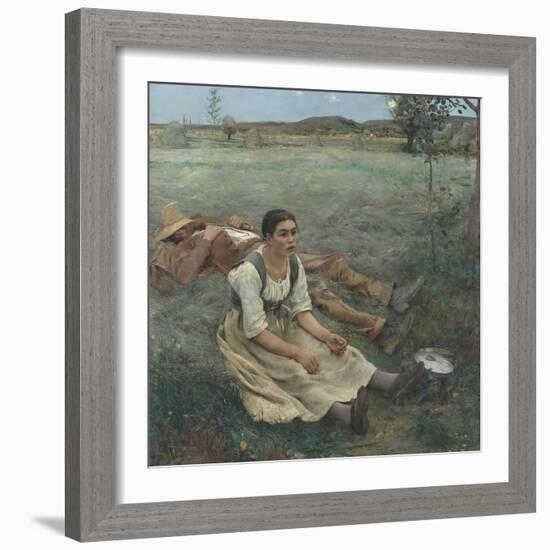 Les foins-Jules Bastien-Lepage-Framed Giclee Print