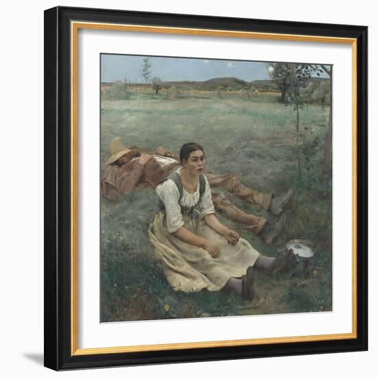 Les foins-Jules Bastien-Lepage-Framed Giclee Print