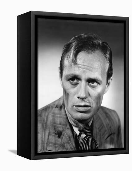 Les Forbans by la nuit Night and the City by JulesDassin with Richard Widmark, 1950 (b/w photo)-null-Framed Stretched Canvas