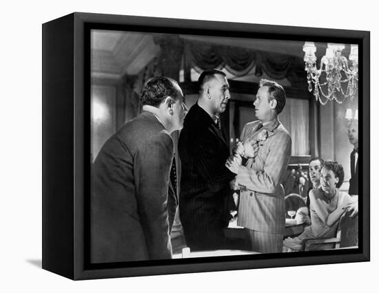 Les Forbans by la nuit Night and the City by JulesDassin with Richard Widmark, 1950 (b/w photo)-null-Framed Stretched Canvas