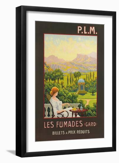 Les Fumades, Garden Folly-null-Framed Giclee Print