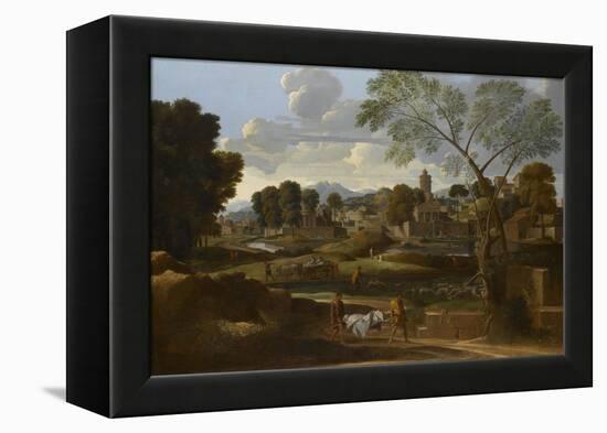 Les Funérailles de Phocion-Nicolas Poussin-Framed Premier Image Canvas